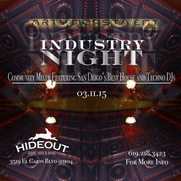 Industry Night at the Hide Out San Diego | Free Event